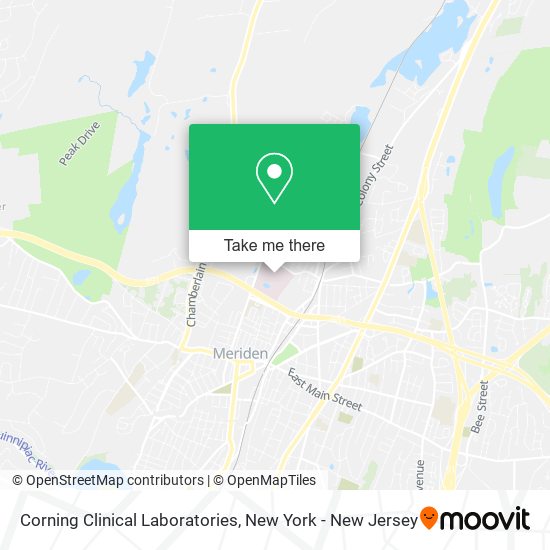 Mapa de Corning Clinical Laboratories