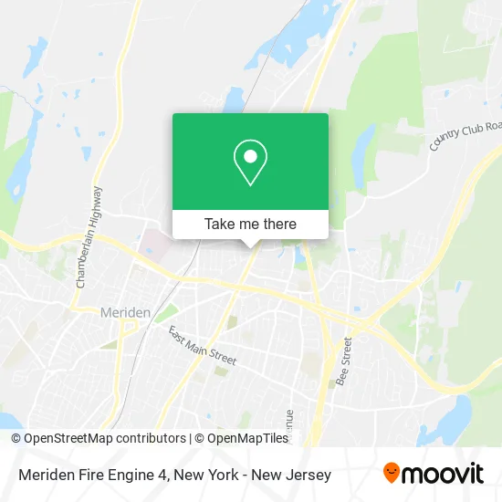 Meriden Fire Engine 4 map