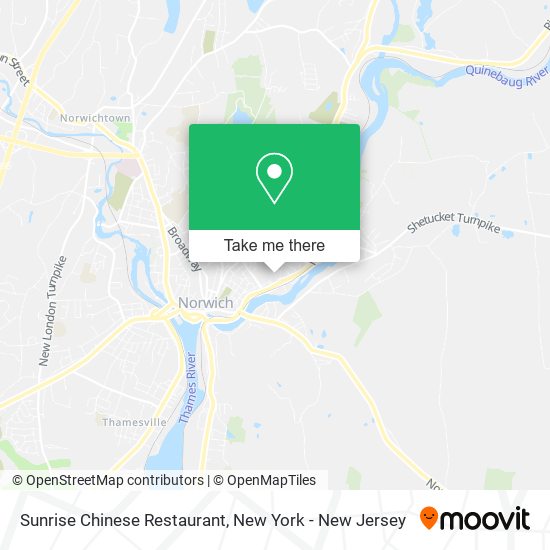Mapa de Sunrise Chinese Restaurant