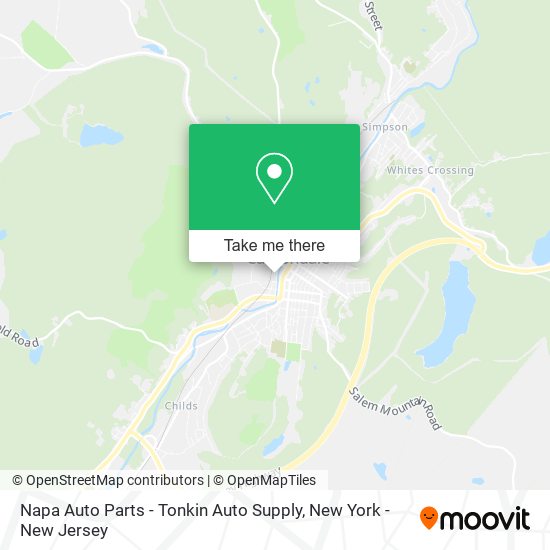 Mapa de Napa Auto Parts - Tonkin Auto Supply