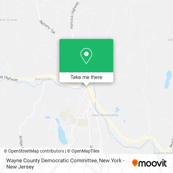 Wayne County Democratic Committee map