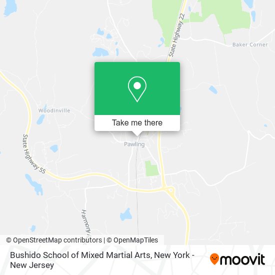 Mapa de Bushido School of Mixed Martial Arts