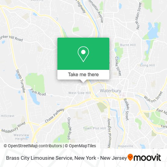 Mapa de Brass City Limousine Service