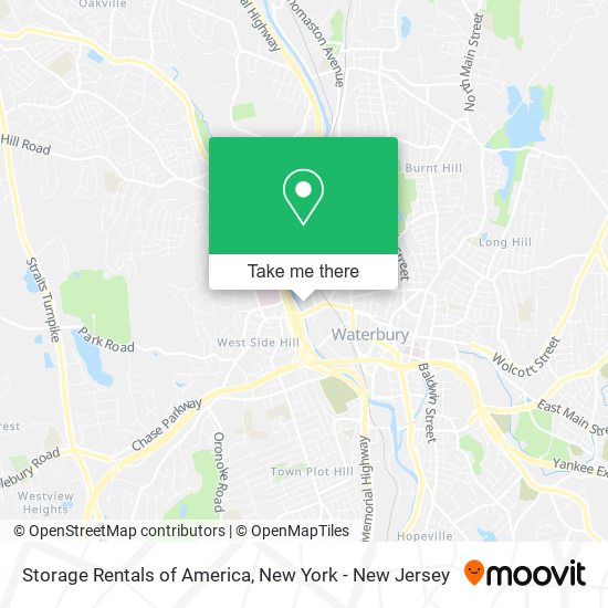 Storage Rentals of America map