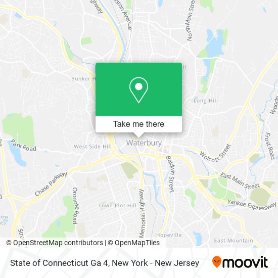 State of Connecticut Ga 4 map