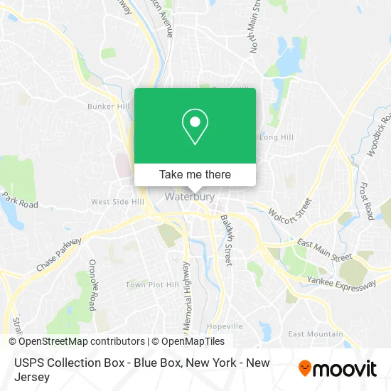 USPS Collection Box - Blue Box map