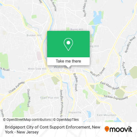 Bridgeport City of Cont Support Enforcement map