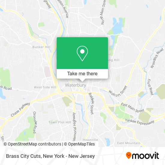 Brass City Cuts map
