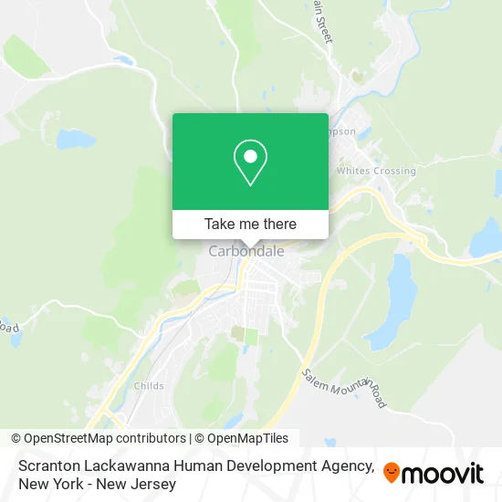 Scranton Lackawanna Human Development Agency map