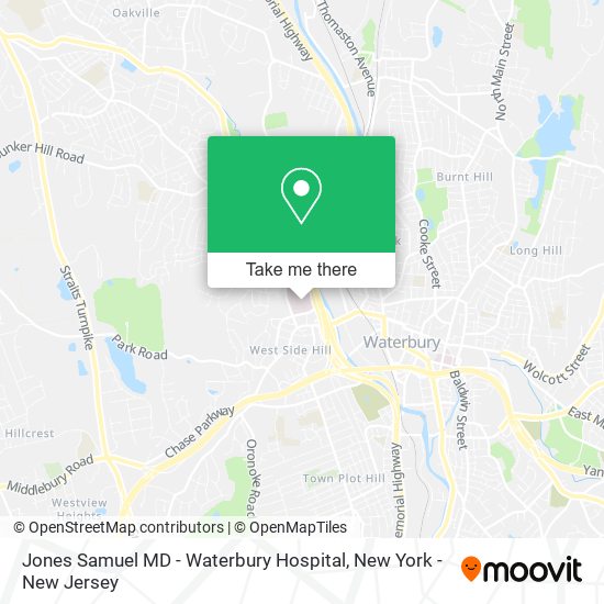 Mapa de Jones Samuel MD - Waterbury Hospital