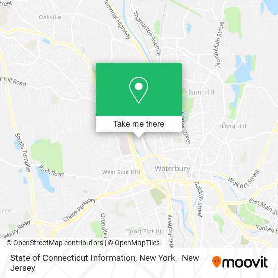 Mapa de State of Connecticut Information