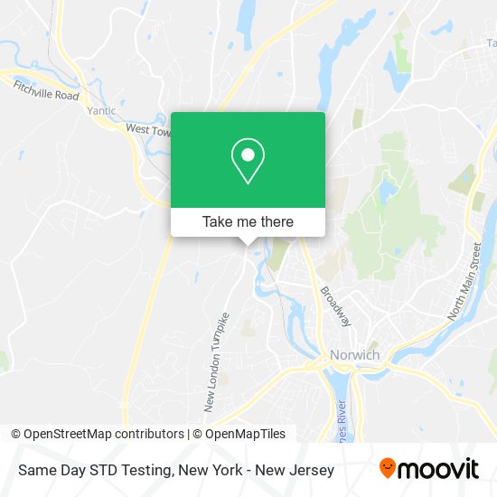 Same Day STD Testing map