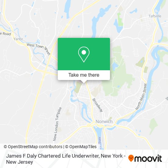 James F Daly Chartered Life Underwriter map