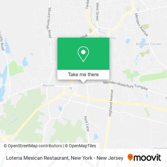 Mapa de Loteria Mexican Restaurant
