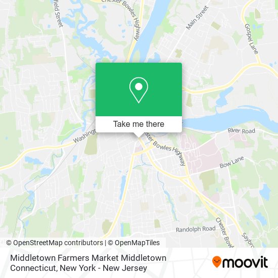 Middletown Farmers Market Middletown Connecticut map