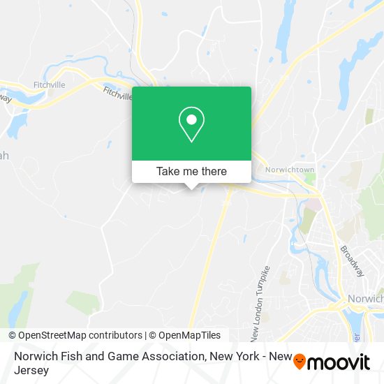 Norwich Fish and Game Association map
