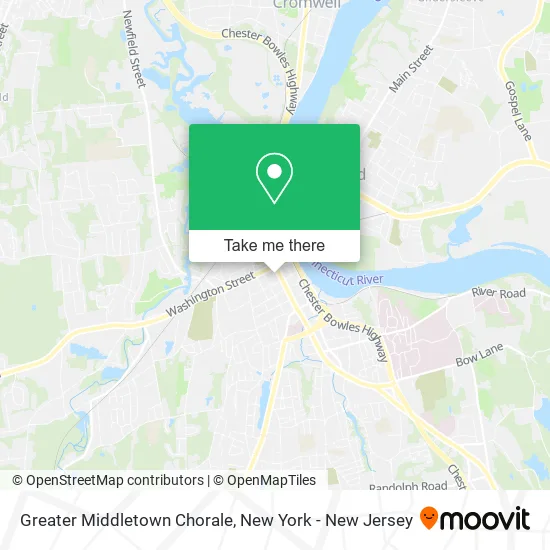 Greater Middletown Chorale map