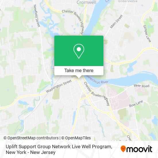 Uplift Support Group Network Live Well Program map