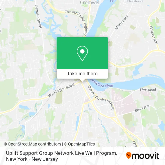 Mapa de Uplift Support Group Network Live Well Program