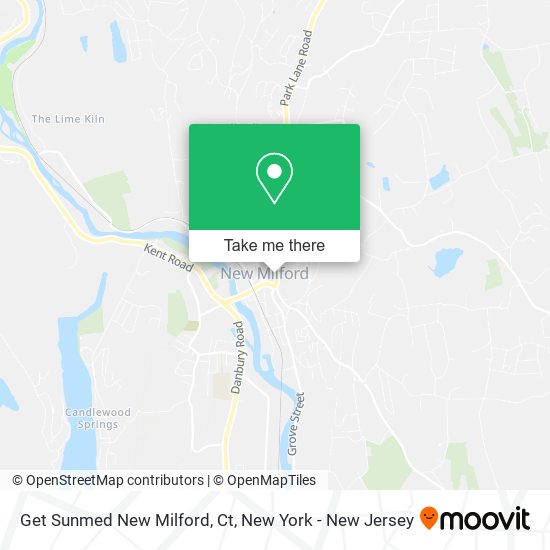 Mapa de Get Sunmed New Milford, Ct