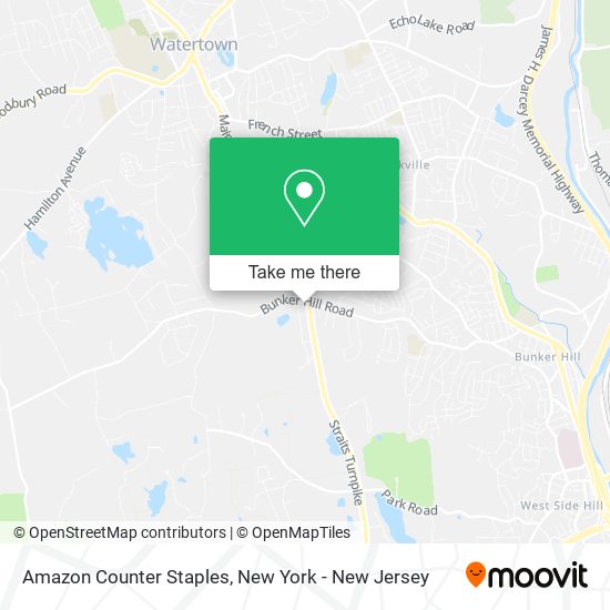 Mapa de Amazon Counter Staples