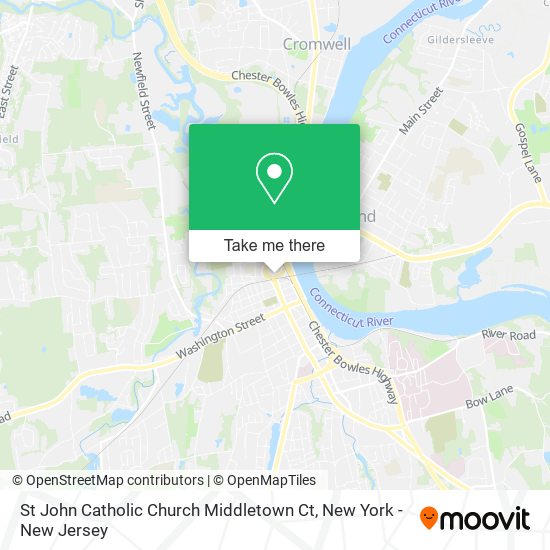 Mapa de St John Catholic Church Middletown Ct