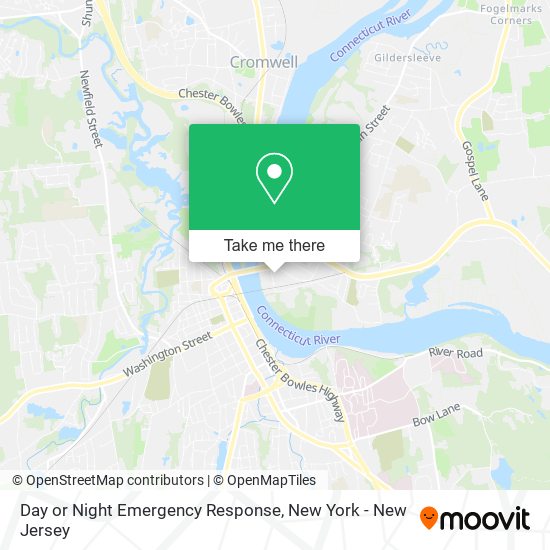 Day or Night Emergency Response map