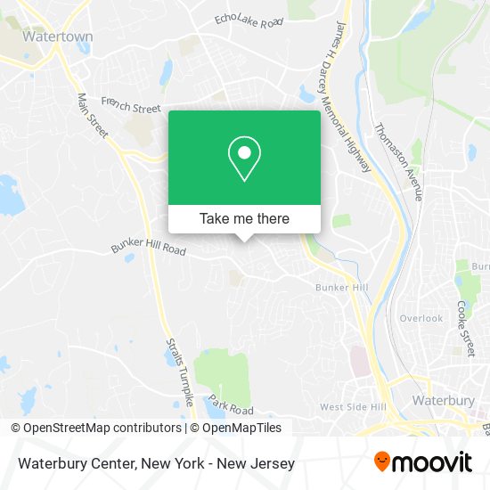 Mapa de Waterbury Center