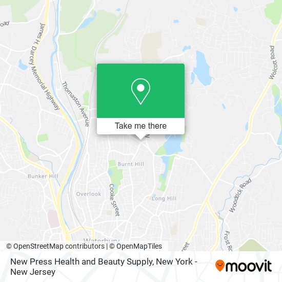 Mapa de New Press Health and Beauty Supply