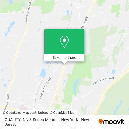 Mapa de QUALITY INN & Suites-Meriden