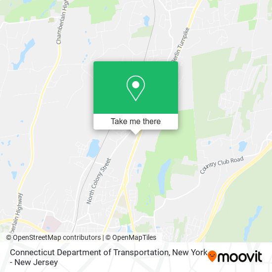 Connecticut Department of Transportation map