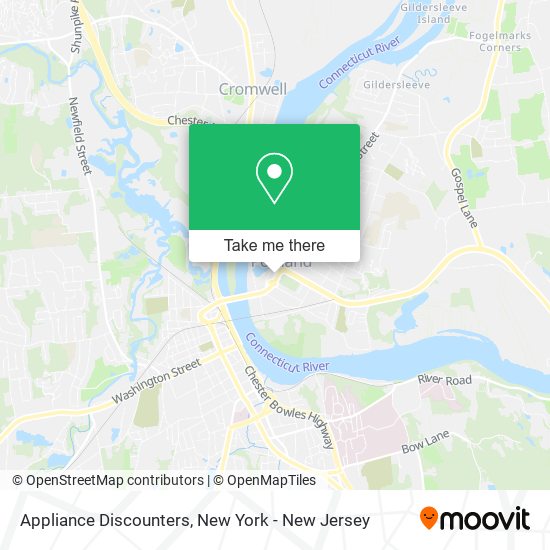 Appliance Discounters map