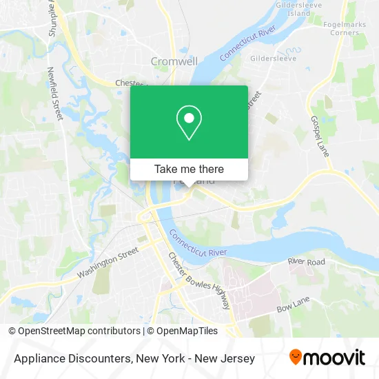 Appliance Discounters map