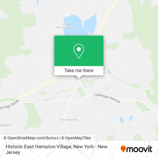 Historic East Hampton Village map