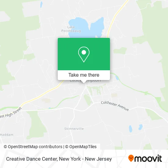 Creative Dance Center map