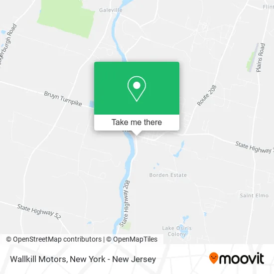 Wallkill Motors map