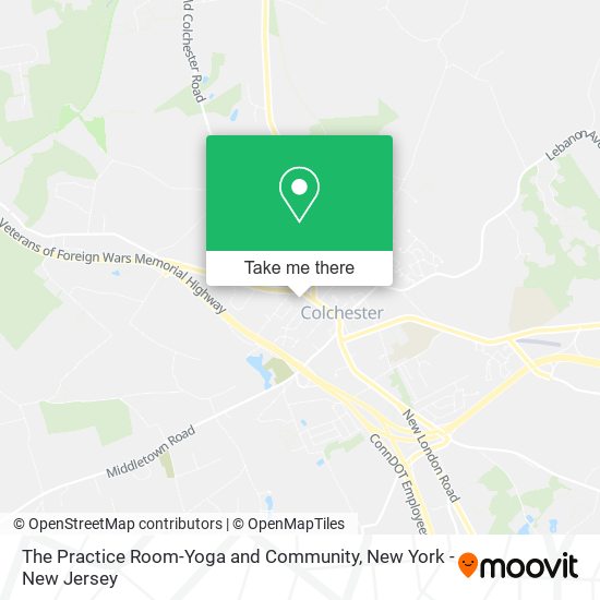 The Practice Room-Yoga and Community map