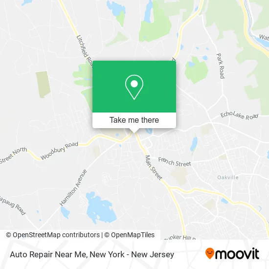 Auto Repair Near Me map