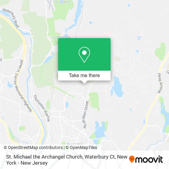 Mapa de St. Michael the Archangel Church, Waterbury Ct