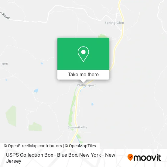 USPS Collection Box - Blue Box map