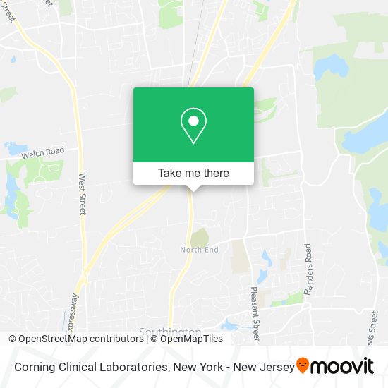 Corning Clinical Laboratories map