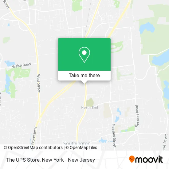 The UPS Store map