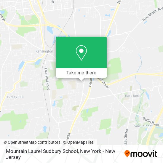 Mountain Laurel Sudbury School map