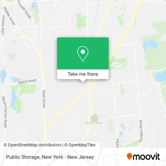 Public Storage map