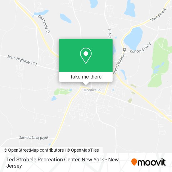 Ted Strobele Recreation Center map