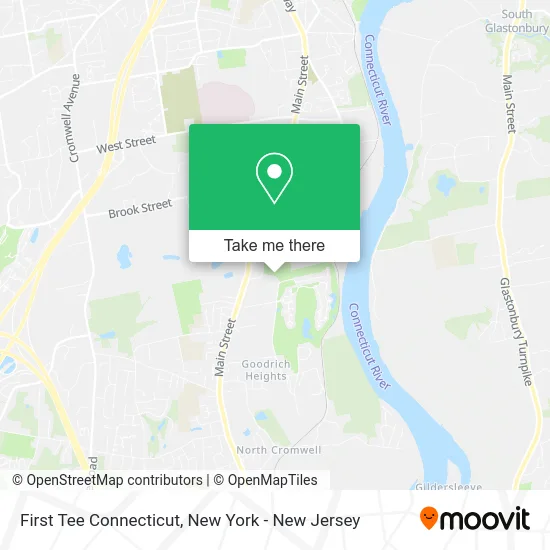 First Tee Connecticut map