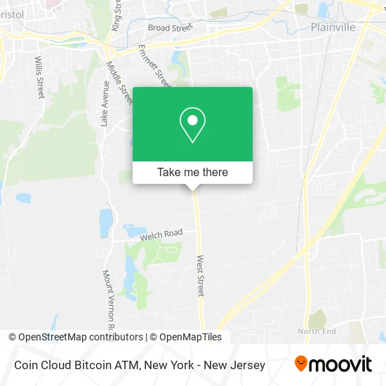Coin Cloud Bitcoin ATM map