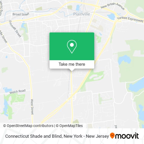 Connecticut Shade and Blind map