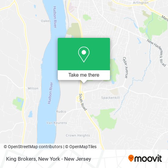 King Brokers map