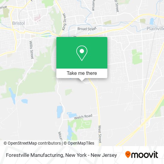 Forestville Manufacturing map